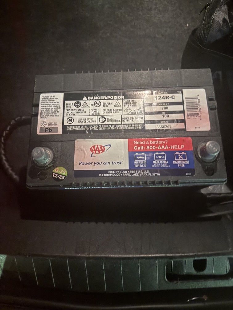 NEW TOP POST 124R-C BATTERY STILL UNDER WARRANTY WITH TRIPLEA - photo 2