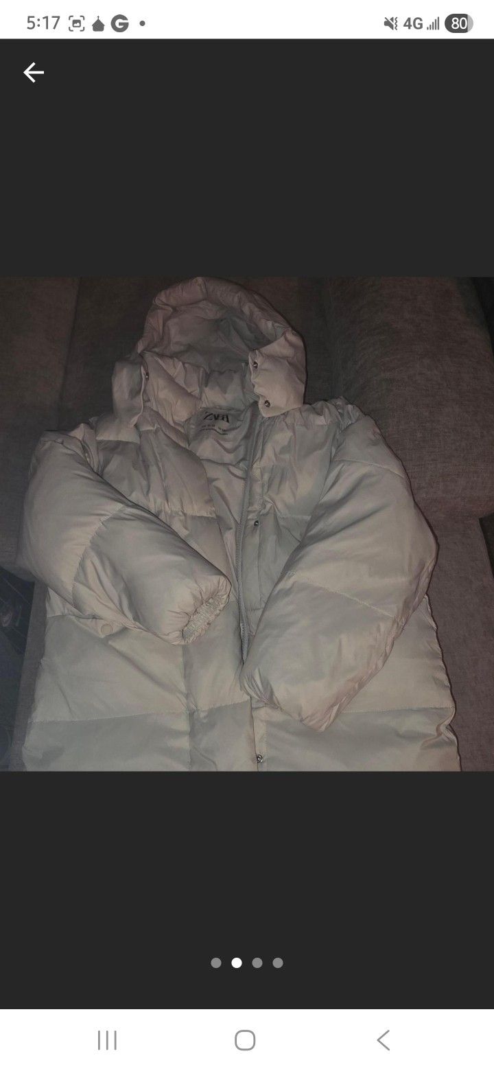 Zara Waist Length Puffer Coat - photo 2