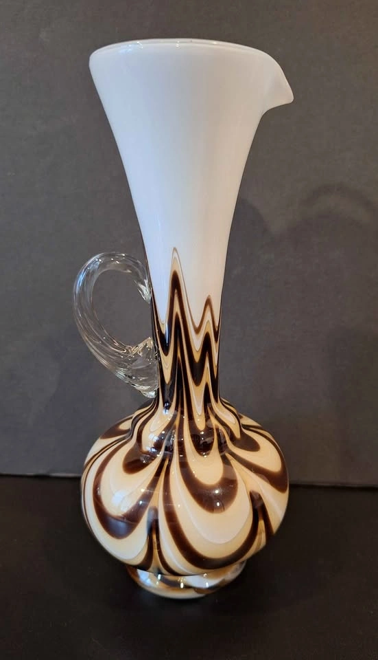 Opaline Florence Murano Design Vase 8" Handle Vase - photo 2