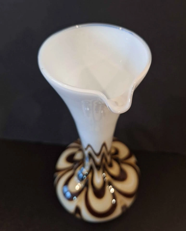 Opaline Florence Murano Design Vase 8" Handle Vase - photo 4