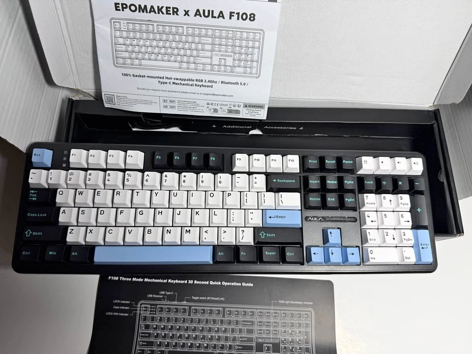 EPOMAKER Aula F108 Wireless Gaming Keyboard