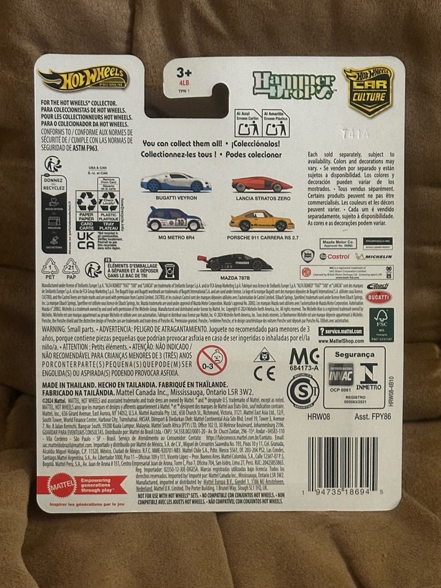 Hot Wheels Bugatti Veyron & Mazda 787B - Car Culture - photo 3
