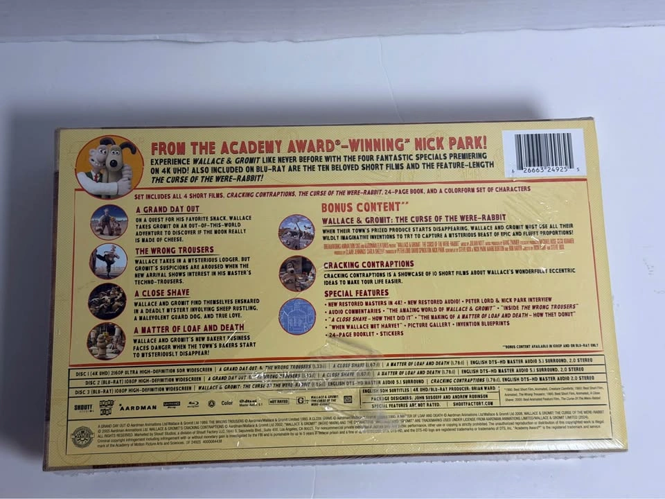 Wallace & Gromit: Complete Cracking Collection 4K Blu-ray - photo 2