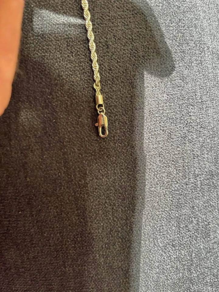 S925 Silver Rope Chain Necklace