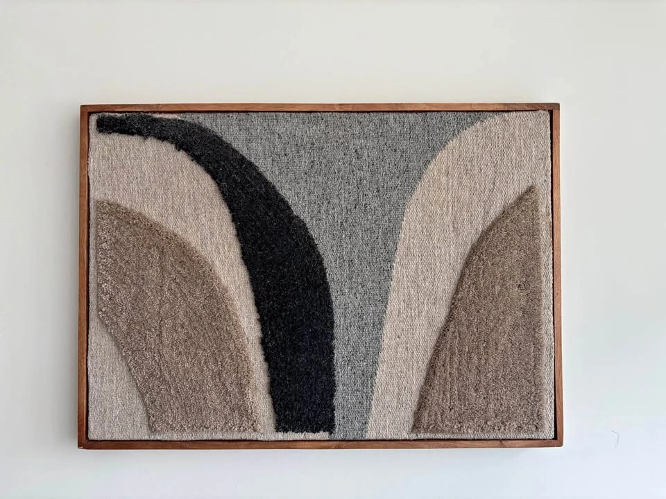 Gorgeous abstract framed tapestry