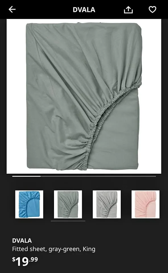 Ikea Fitted Sheets - double thumbnail