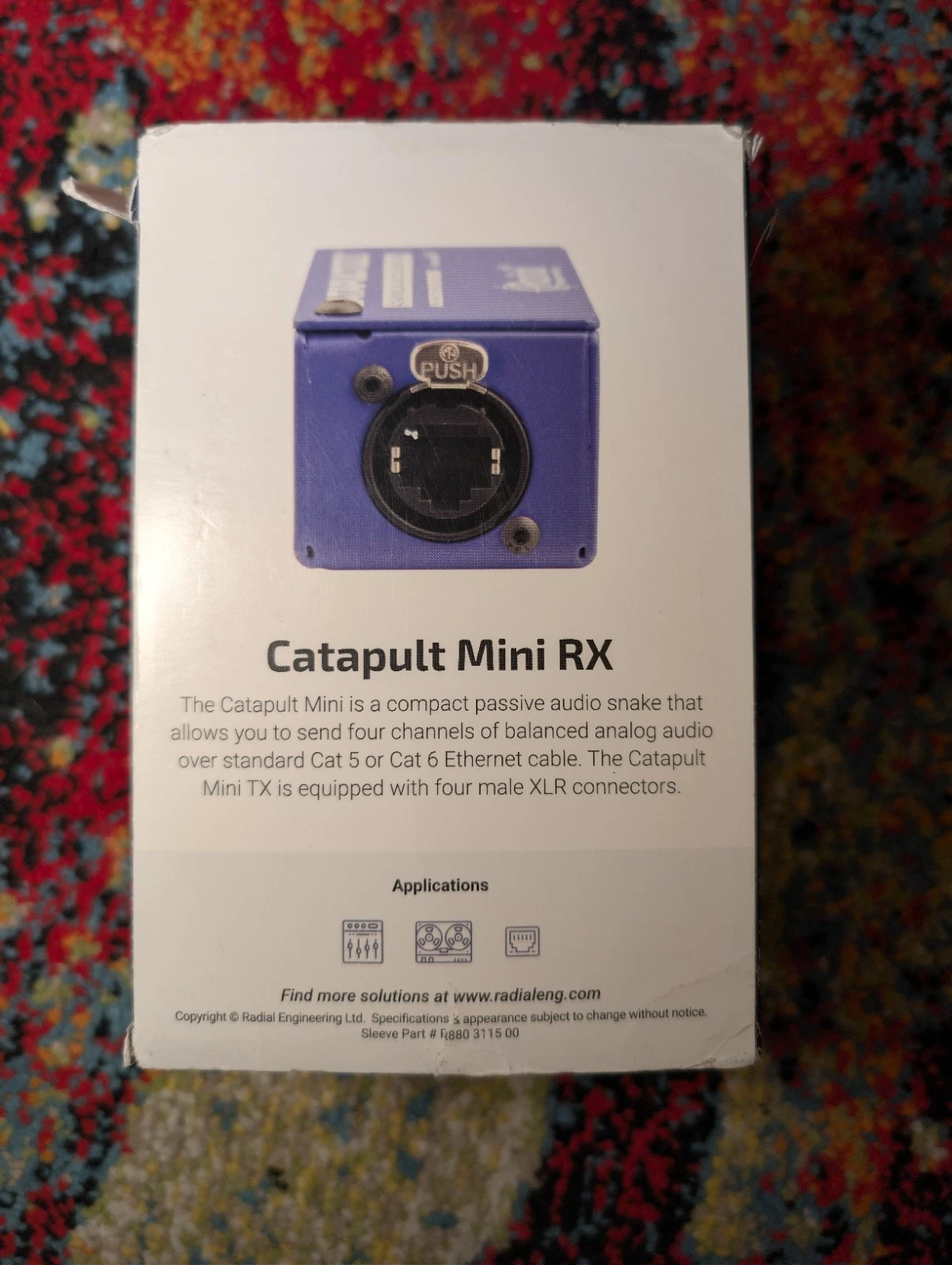 Radial Engineering Catapult Mini RX Audio Snake - photo 2