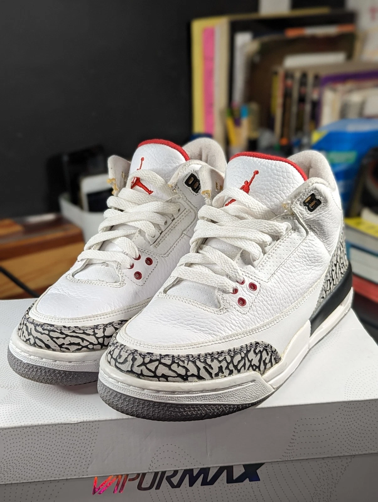 Nike Air Jordan 3 GS Retro '88' - White Cement | VNDS SZ 6Y - photo 2