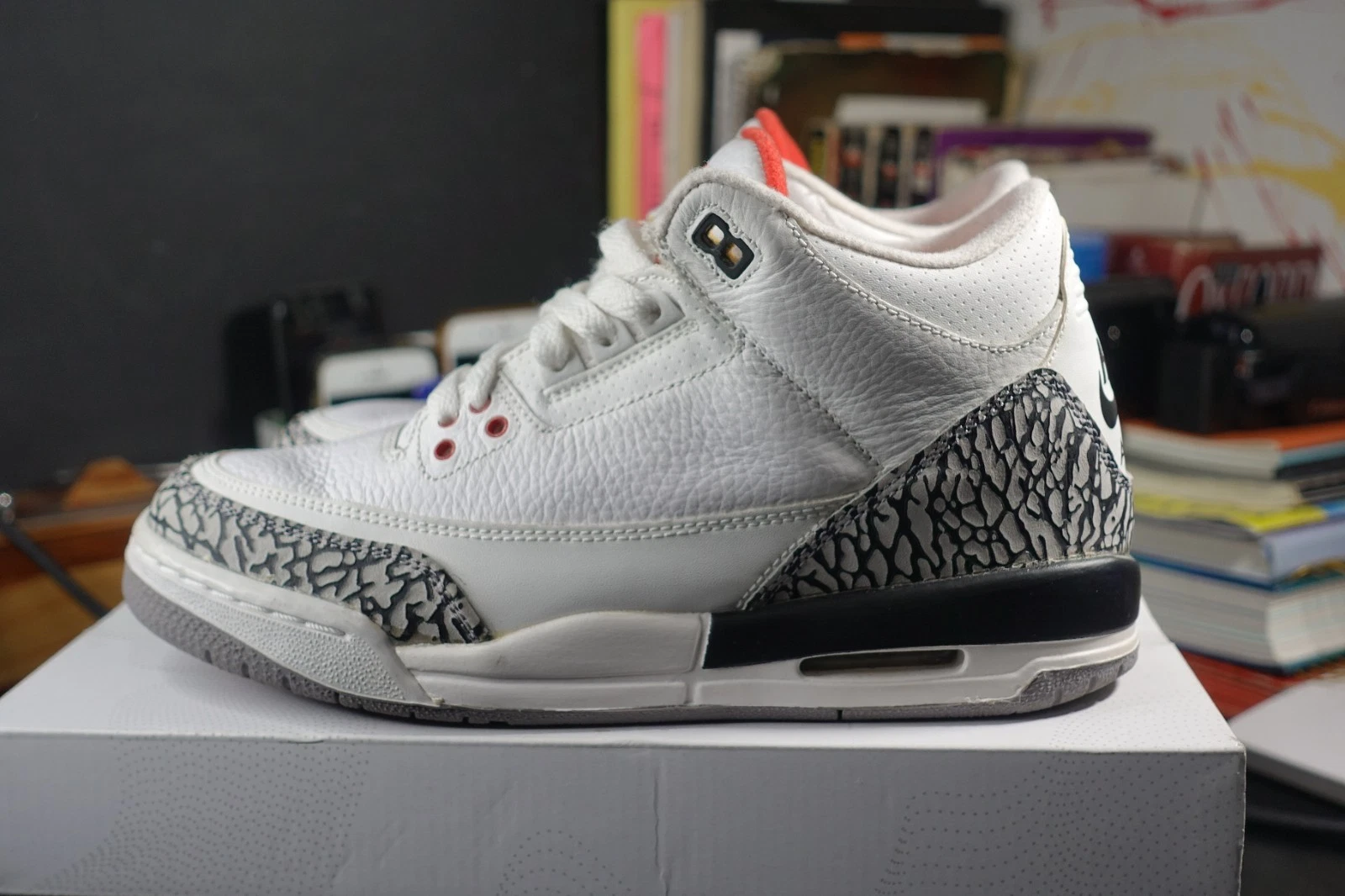 Nike Air Jordan 3 GS Retro '88' - White Cement | VNDS SZ 6Y - photo 3