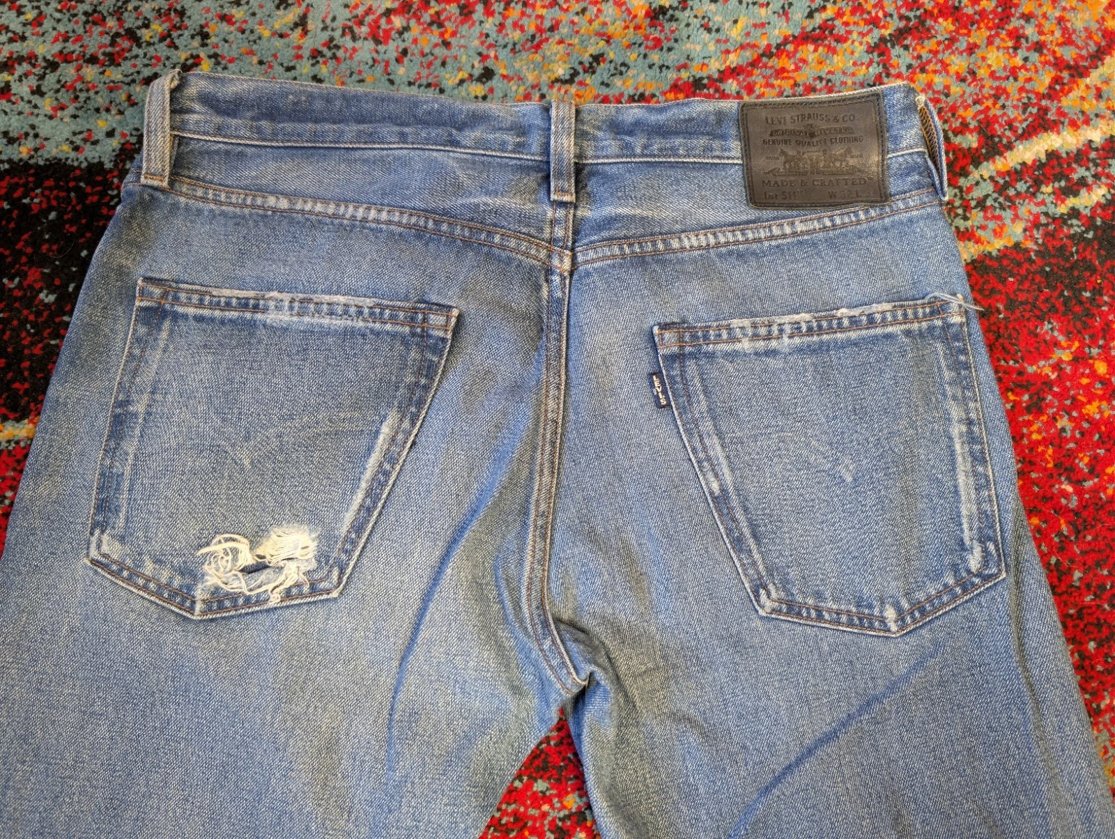 Levi's Made & Crafted Slim Straight Blue Denim Jeans