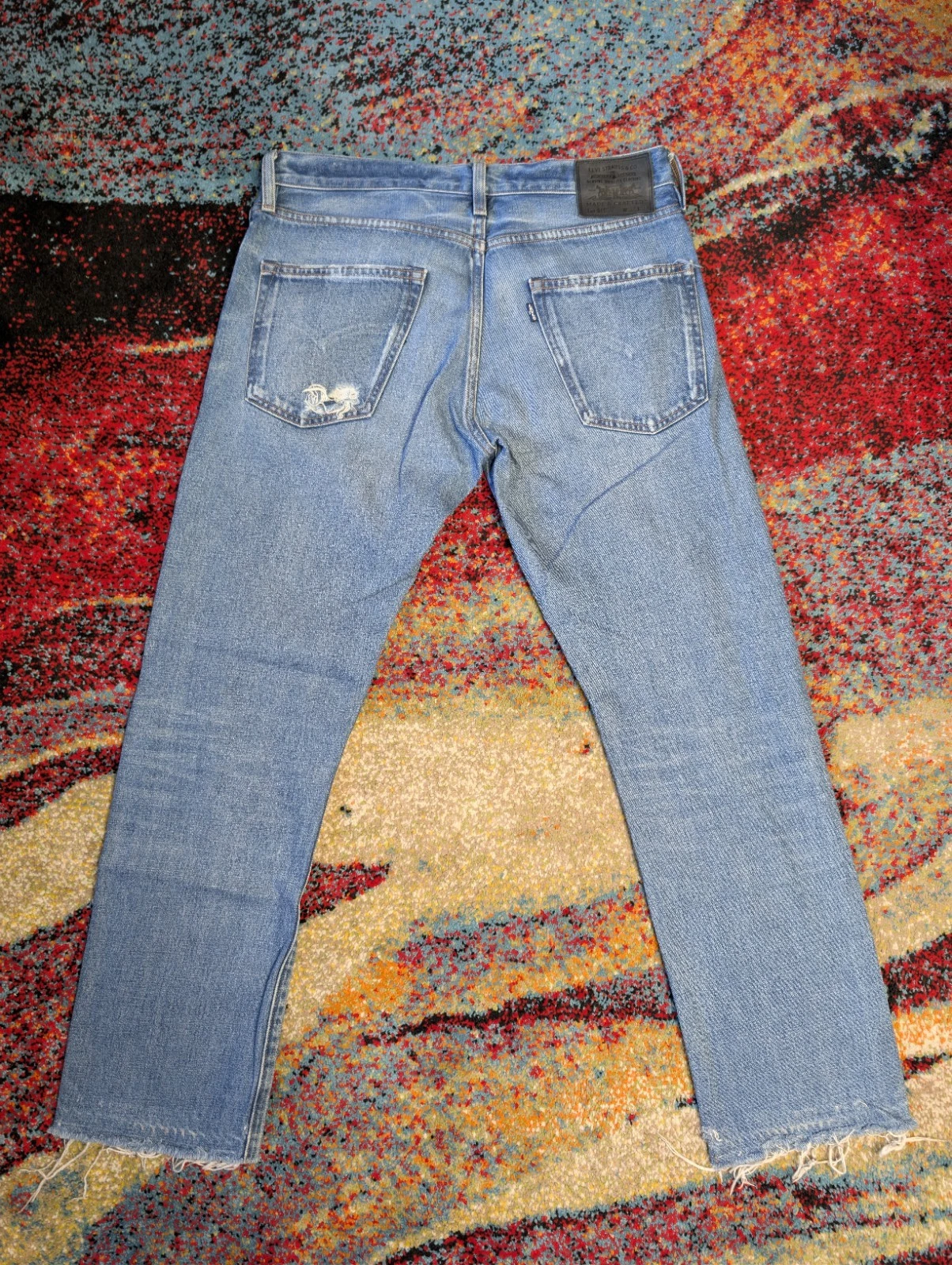 Levi's Made & Crafted Slim Straight Blue Denim Jeans - photo 2