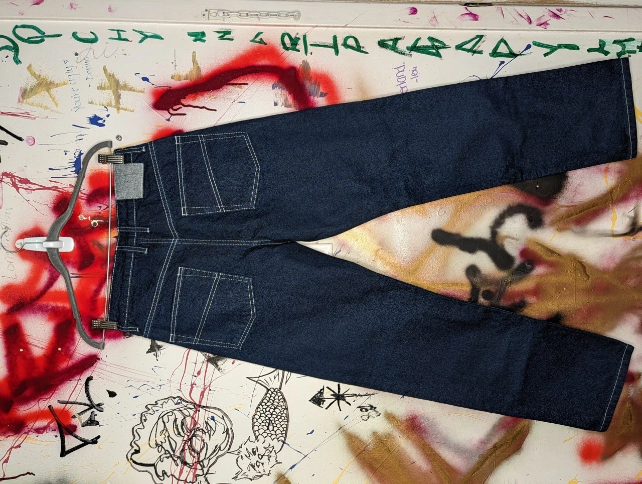 Collusion Straight Fit Dark Blue Denim Jeans - Men's Size 30 - photo 2