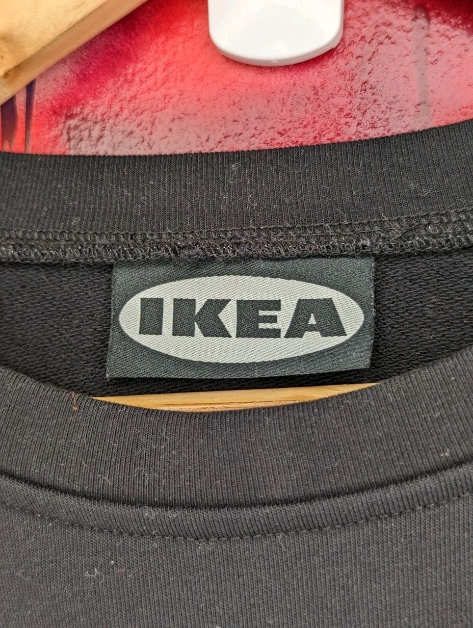 IKEA Men's Black Cable-Knit Sleeve Pullover Crew Neck Sweater - photo 5