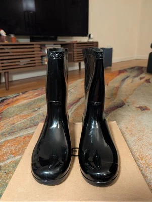 UGG Sienna Waterproof Women's Mid-Calf Rain Boots Black Size 6 - photo 3