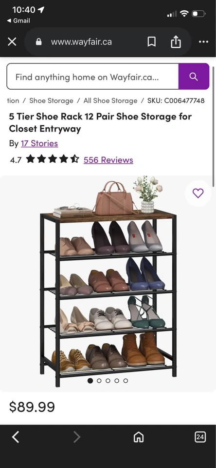 5 Tier Shoe Rack - photo 4