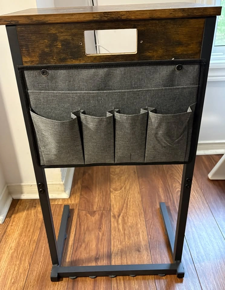 HOOBRO C-Shaped Side Table – Industrial Style - photo 3