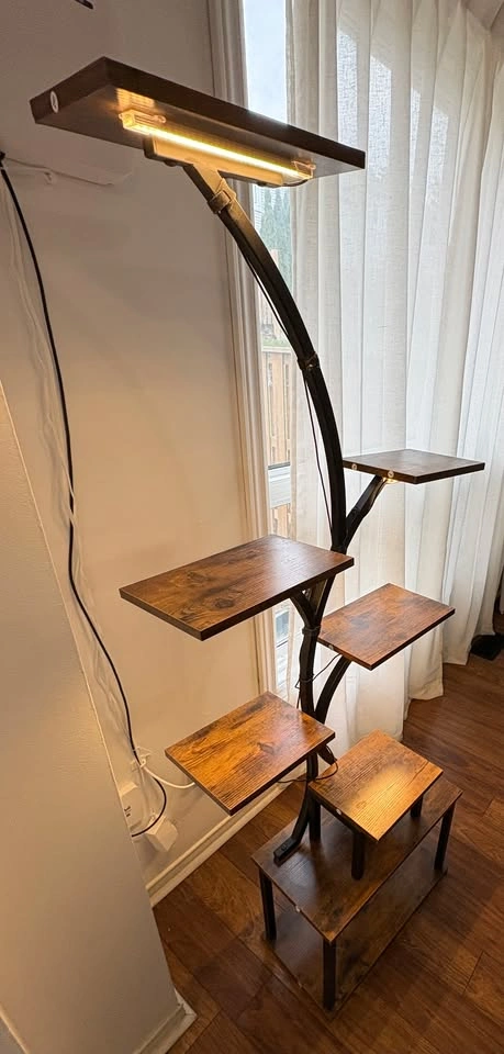 62" Modern 8-Tier Plant Stand with Grow Lights - photo 4