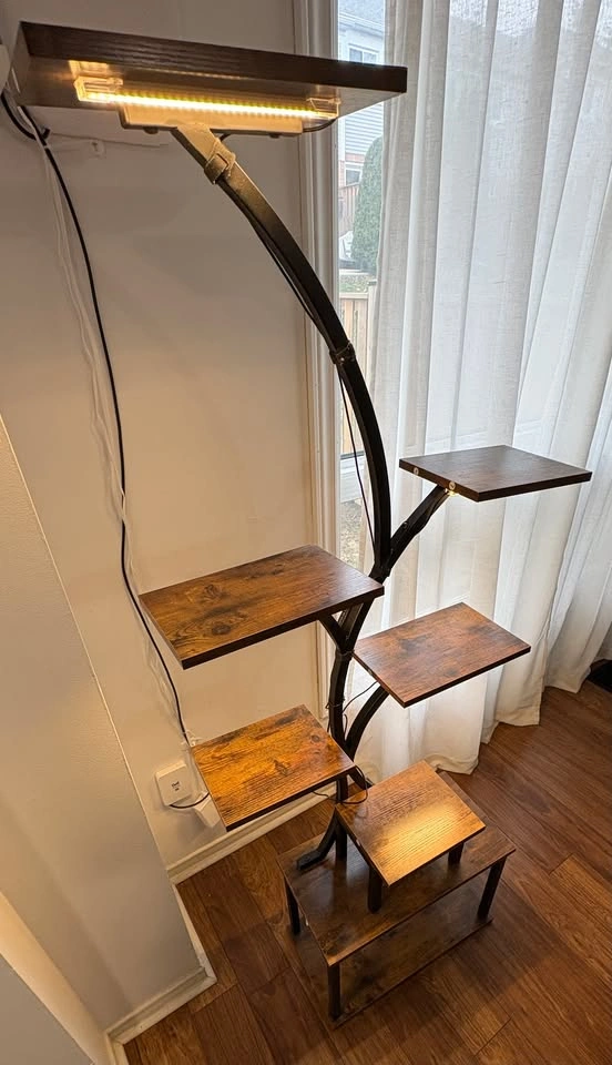 62" Modern 8-Tier Plant Stand with Grow Lights - photo 5