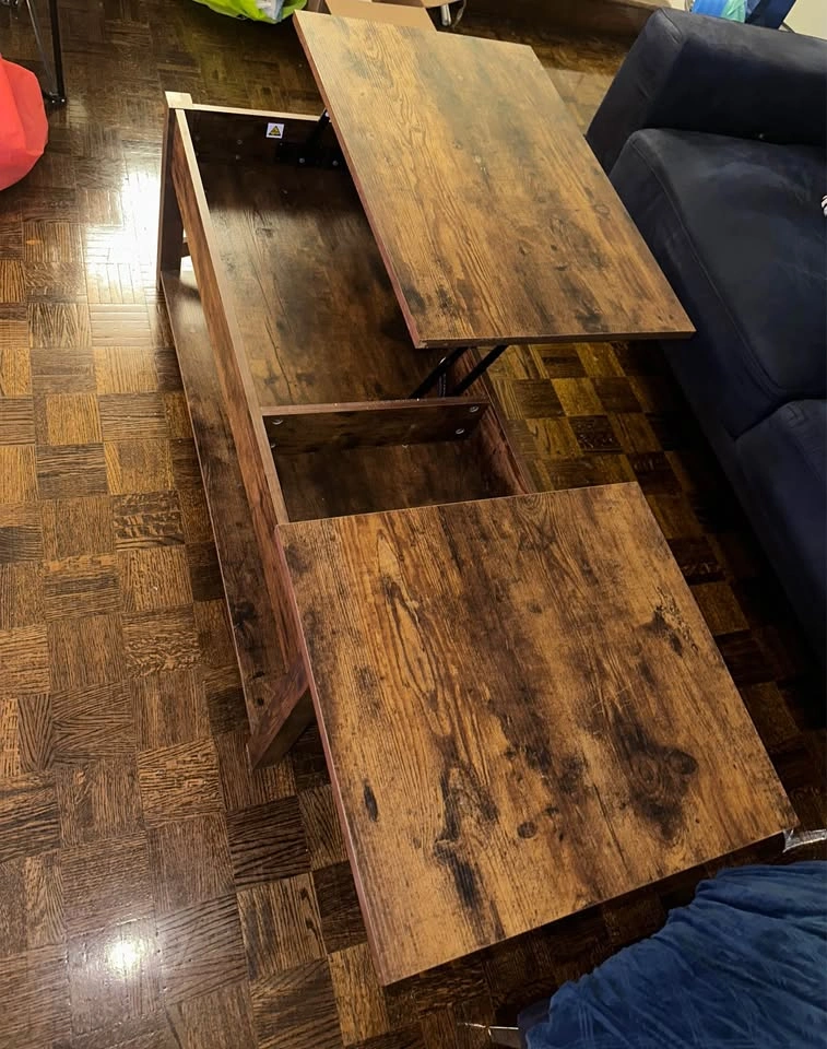 Lift Top Coffee Table with Storage - photo 2