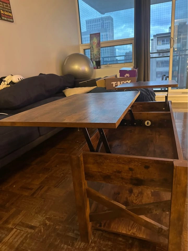 Lift Top Coffee Table with Storage - photo 4