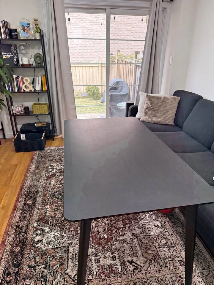 IKEA LISABO Dining Table (Black) – Seats 4