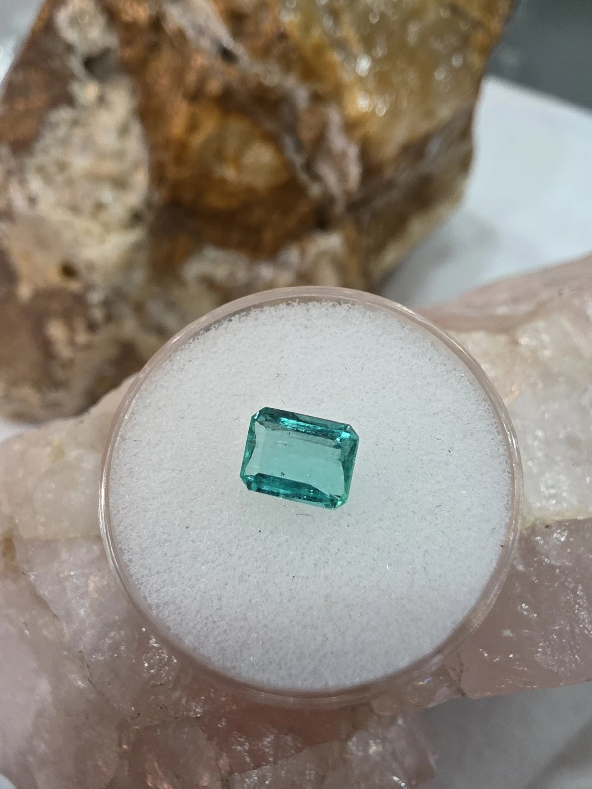1.010 Loose Natural Colombian Emerald Cut Emerald Green Emerald - photo 5