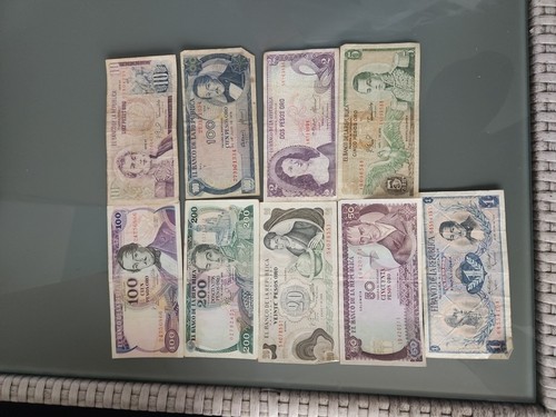 Old Colombia Collection Lot 9 Bills