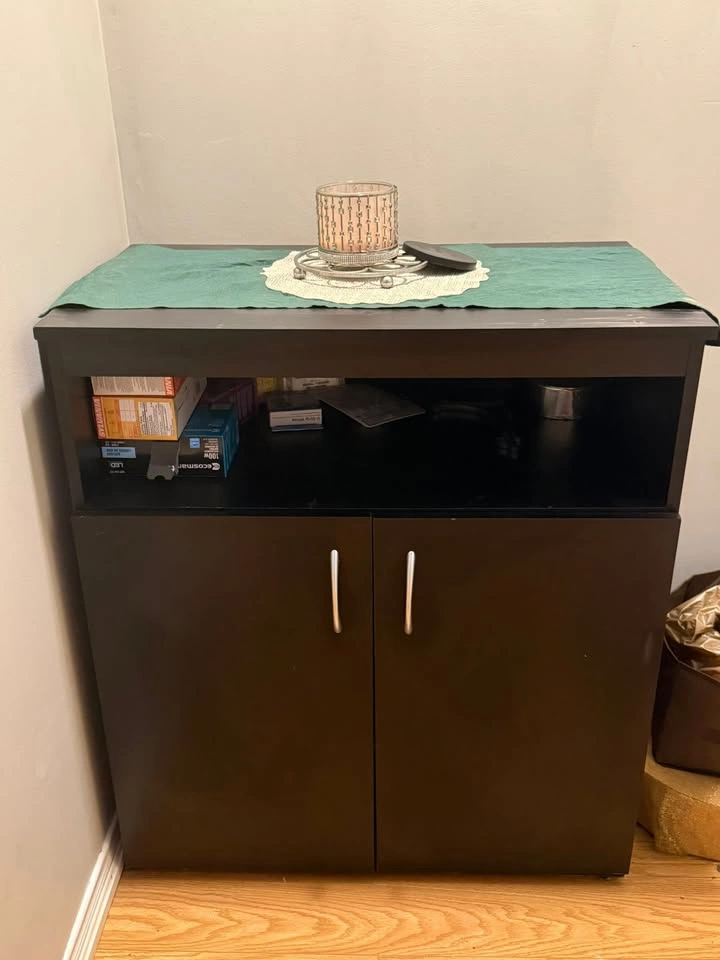 Dark Brown Wooden Cabinet: $100 or best offer - photo 2
