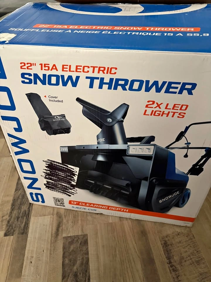22" 15A SnowJoe Snowblower
