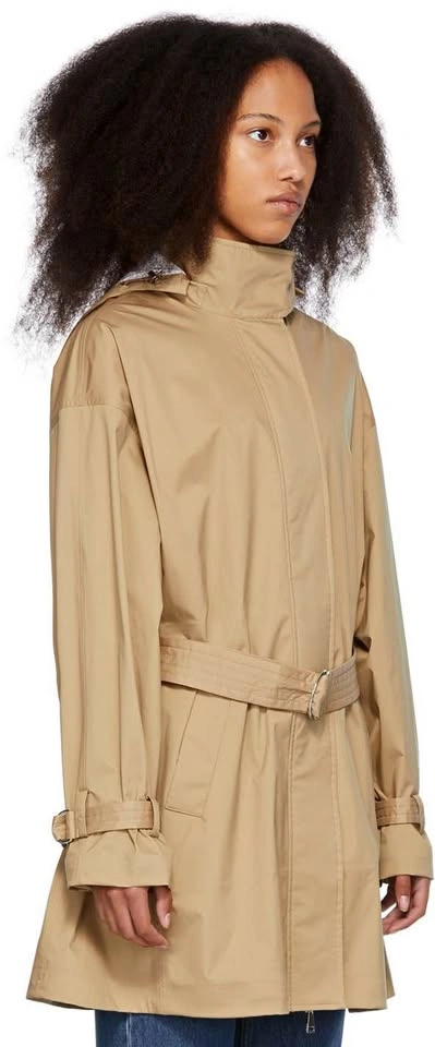 Moncler Beige Crepide Raincoat Jacket