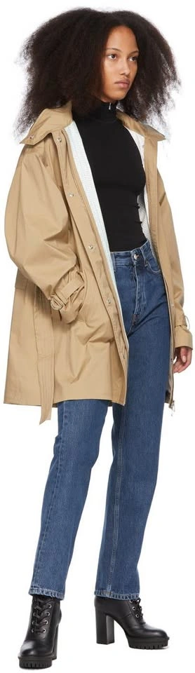 Moncler Beige Crepide Raincoat Jacket - photo 2