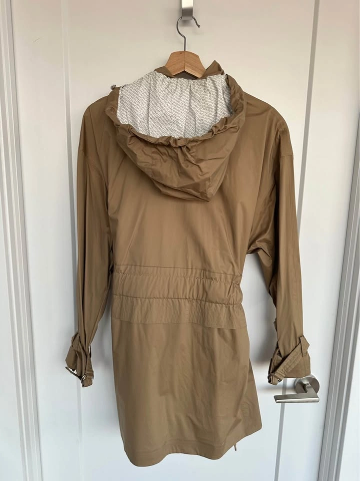 Moncler Beige Crepide Raincoat Jacket - photo 5