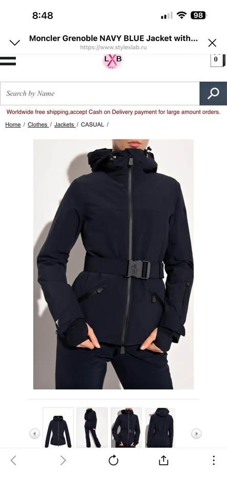Moncler Grenoble Navy Blue Ski Jacket – Surier Giubbotto