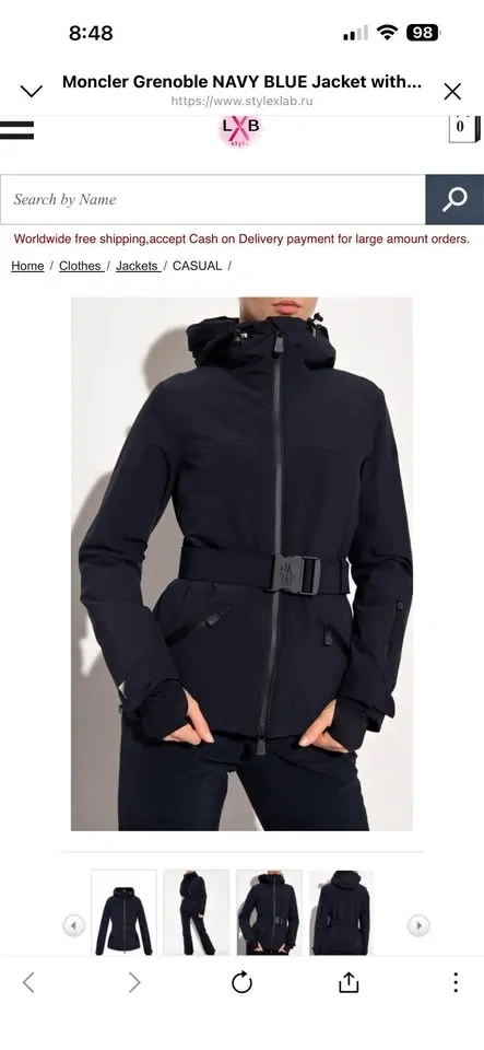 Moncler Grenoble Navy Blue Ski Jacket – Surier Giubbotto