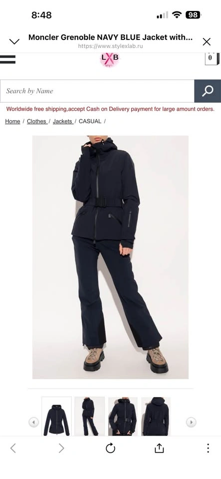Moncler Grenoble Navy Blue Ski Jacket – Surier Giubbotto - photo 2