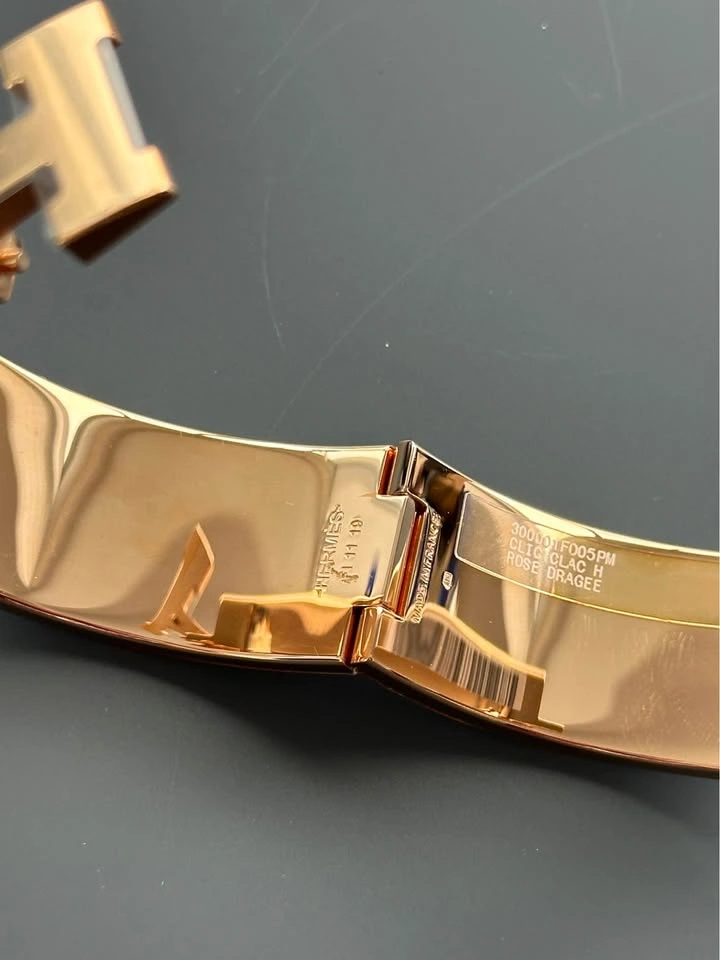 New Hermes Clic Clac H Bracelet - Rose Gold - photo 5