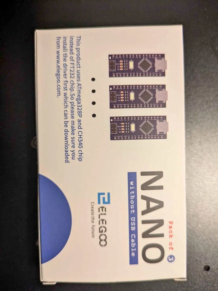 Elegoo Nano 3-pack - Arduino Nano Compatible