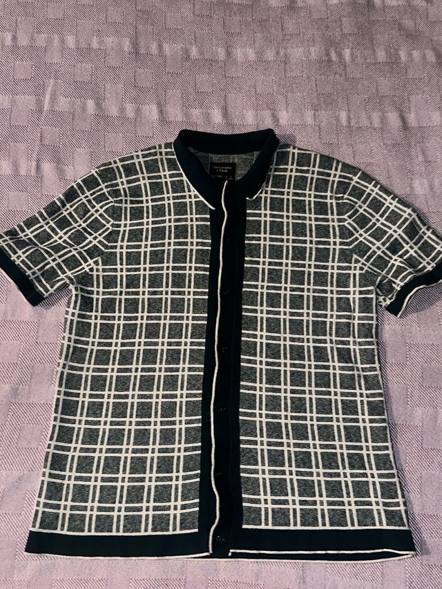 Abercrombie & Fitch Teal Pattern Button Up