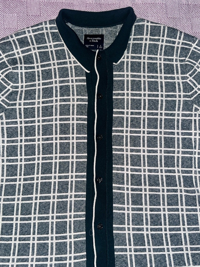 Abercrombie & Fitch Teal Pattern Button Up - photo 2