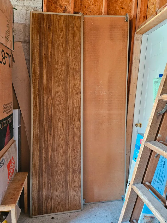 wooden closet sliding doors - 8 feet by 2 feet(1 door) X 2 thumbnail