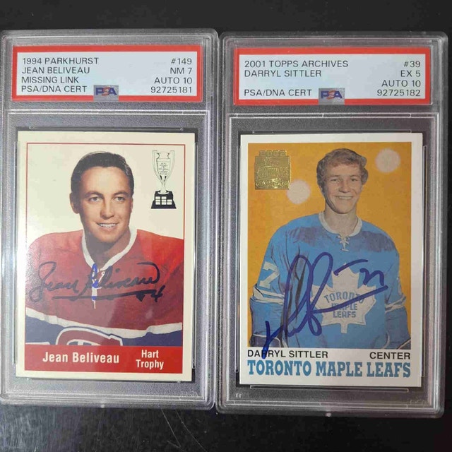NHL- TWO ICONIC HOF CAPTAINS