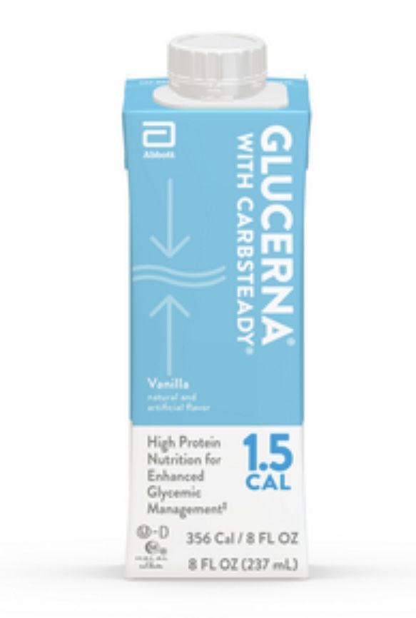 Glucerna 1.5 Cal Nutrition 8oz Vanilla (24/Cs)