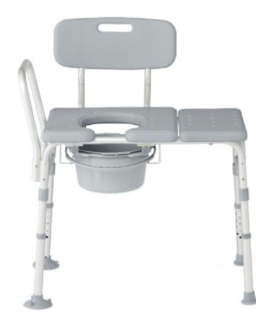 Medline Shower Transfer Bench with Commode