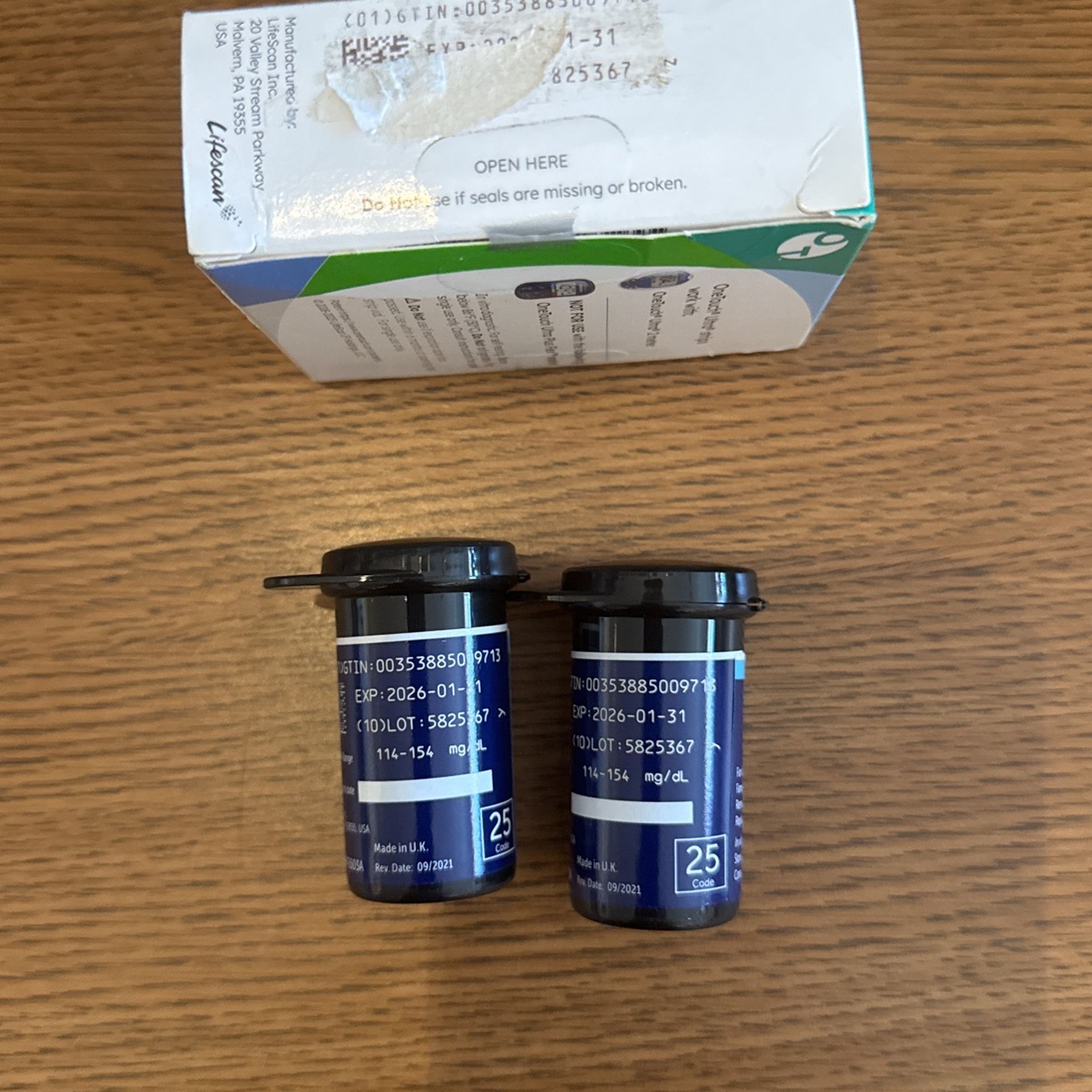 OneTouch Ultra 100 Test Strips