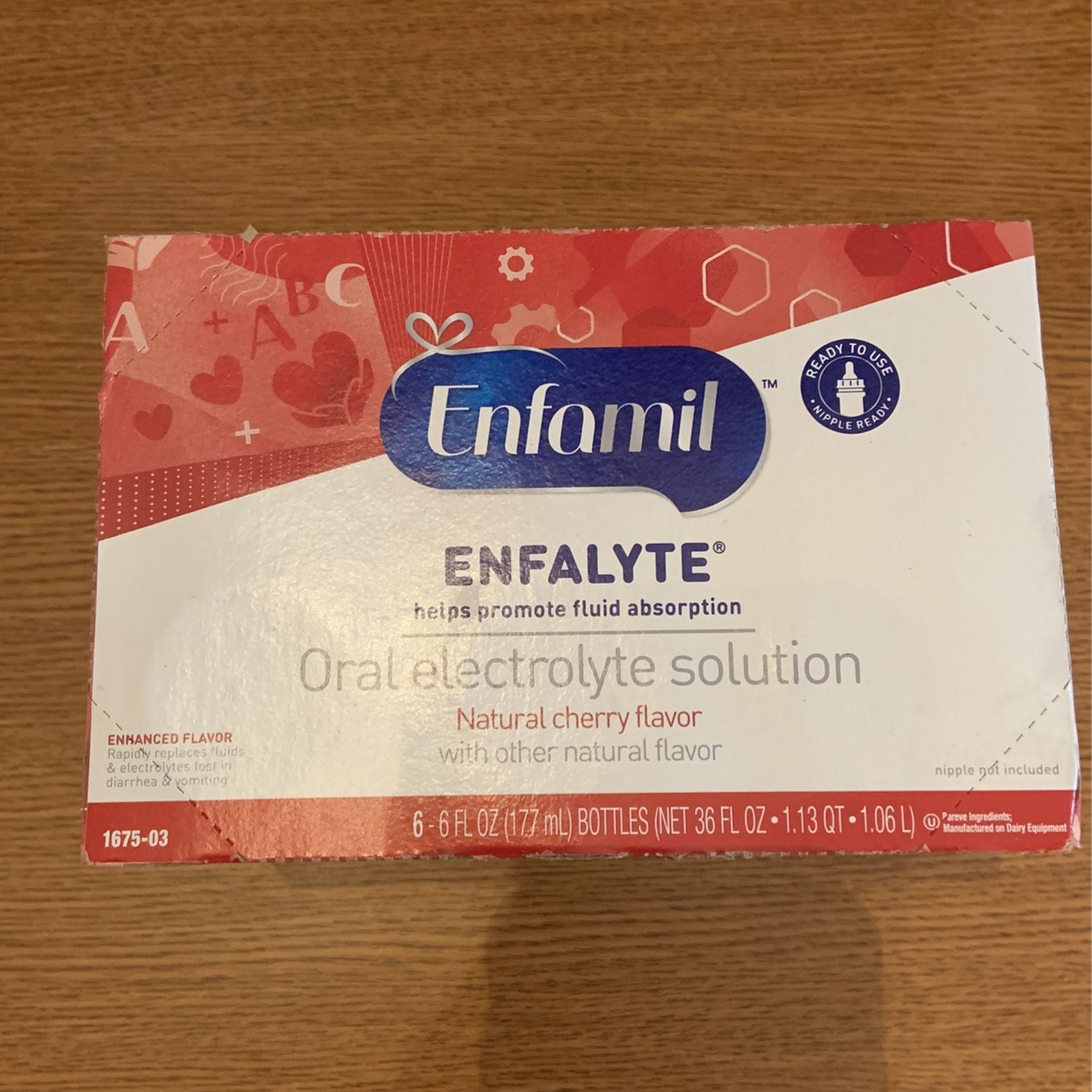 Enfamil Oral Electrolyte Solution Natural Cherry Flavor