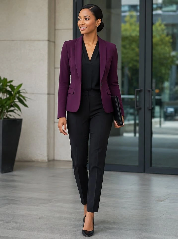 Miik Emily Soft Stretchy Blazer - Port Colour - photo 3
