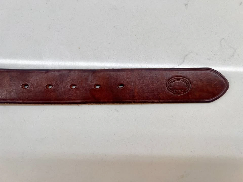 Ralph Lauren Brown Leather Belt with Brass Buckle - photo 4