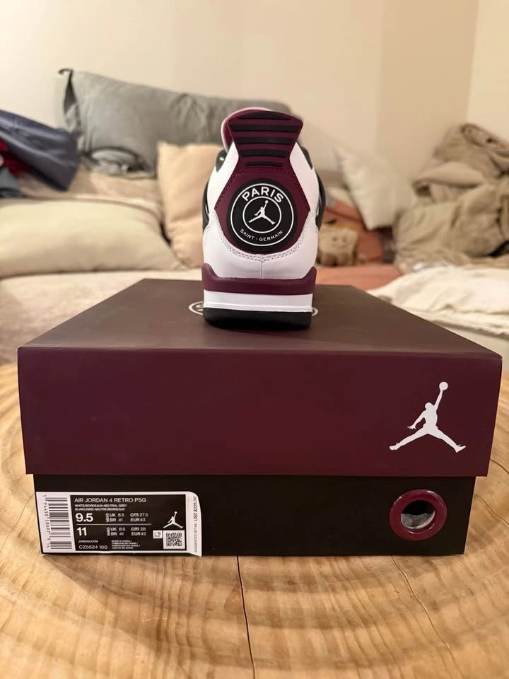 Air Jordan 4 Retro PSG - M9.5 - with box - photo 2