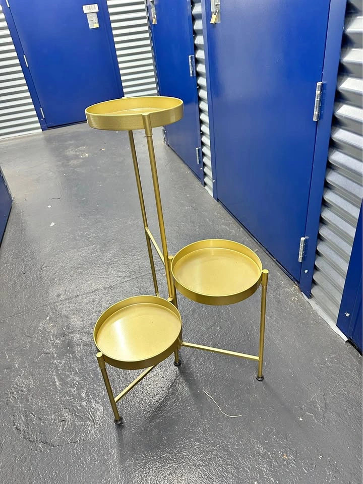 Gold 3 Tier Plant Stand