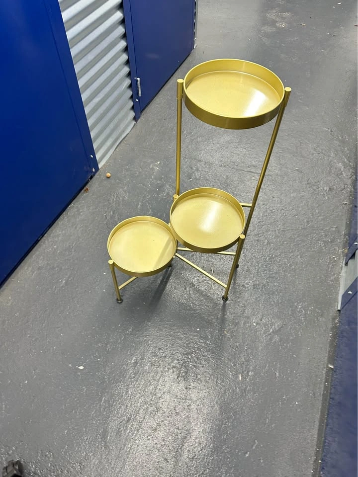 Gold 3 Tier Plant Stand - photo 2